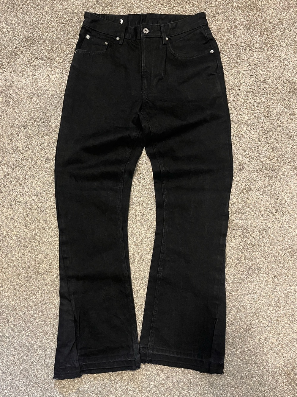 Relaxed Black Bootcut Flared Jeans